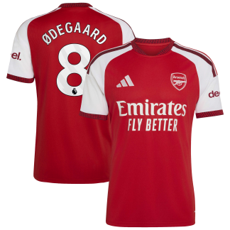 Arsenal adidas Home Shirt 2026-27 with Ødegaard 8 printing