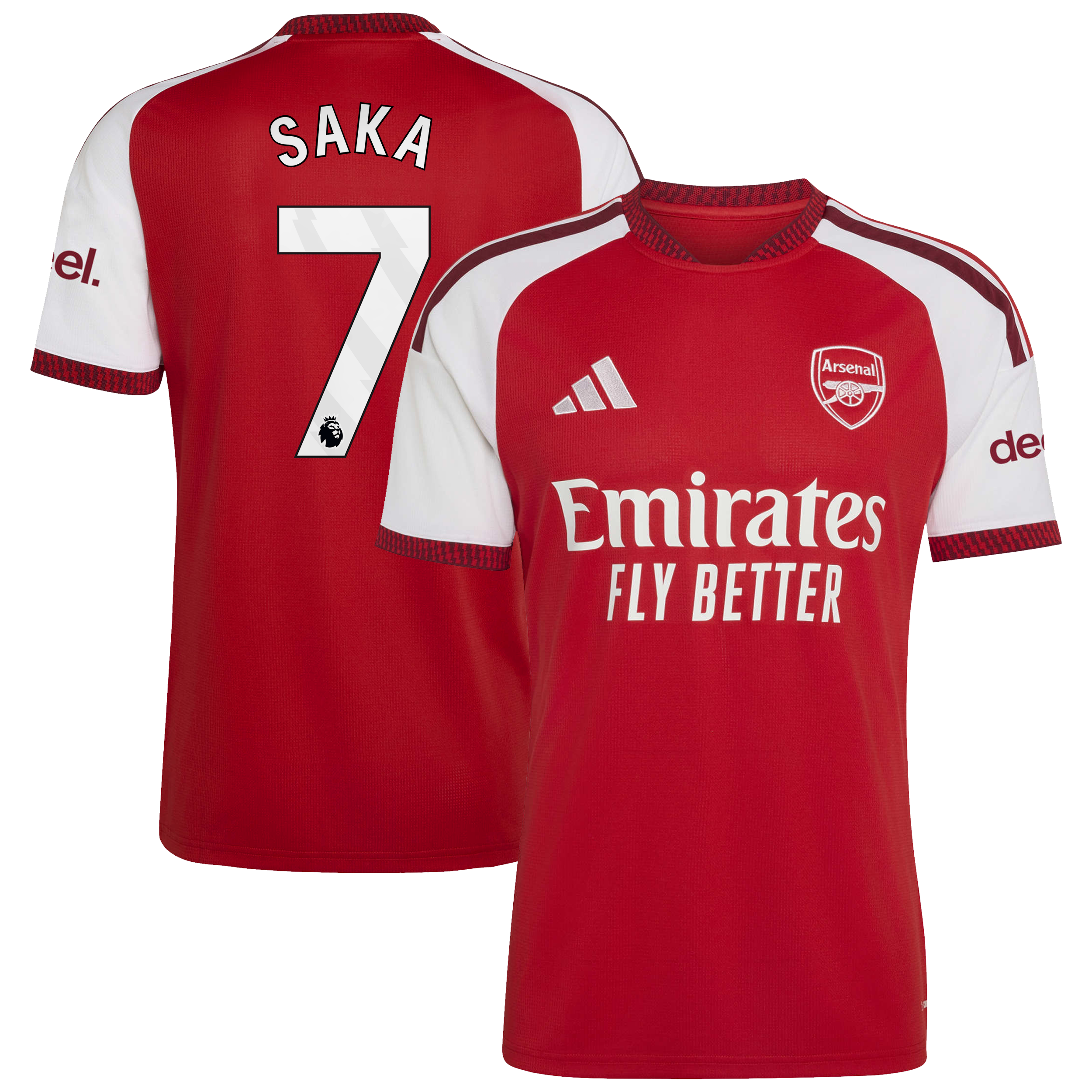 Arsenal adidas Home Shirt 2026-27 with Saka 7 printing