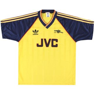 1988-91 Arsenal adidas Away Shirt M - Arsenal / Excellent / Medium