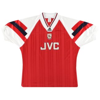 1992-94 Arsenal adidas Home Shirt L - Arsenal / Excellent / Large