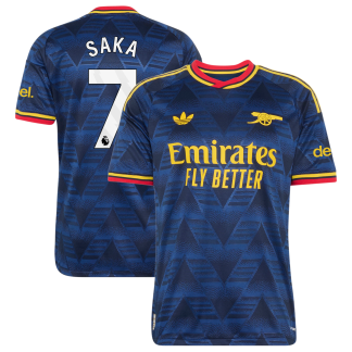Arsenal adidas Away Authentic Shirt 2026-27 with Saka 7 printing