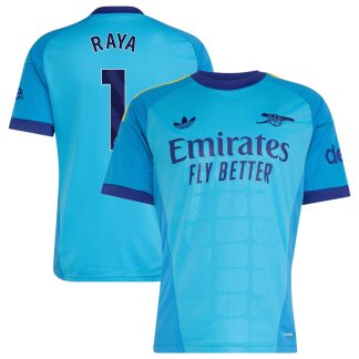 Arsenal adidas Away Goalkeeper Shirt 2026-27 with Raya 1 printing
