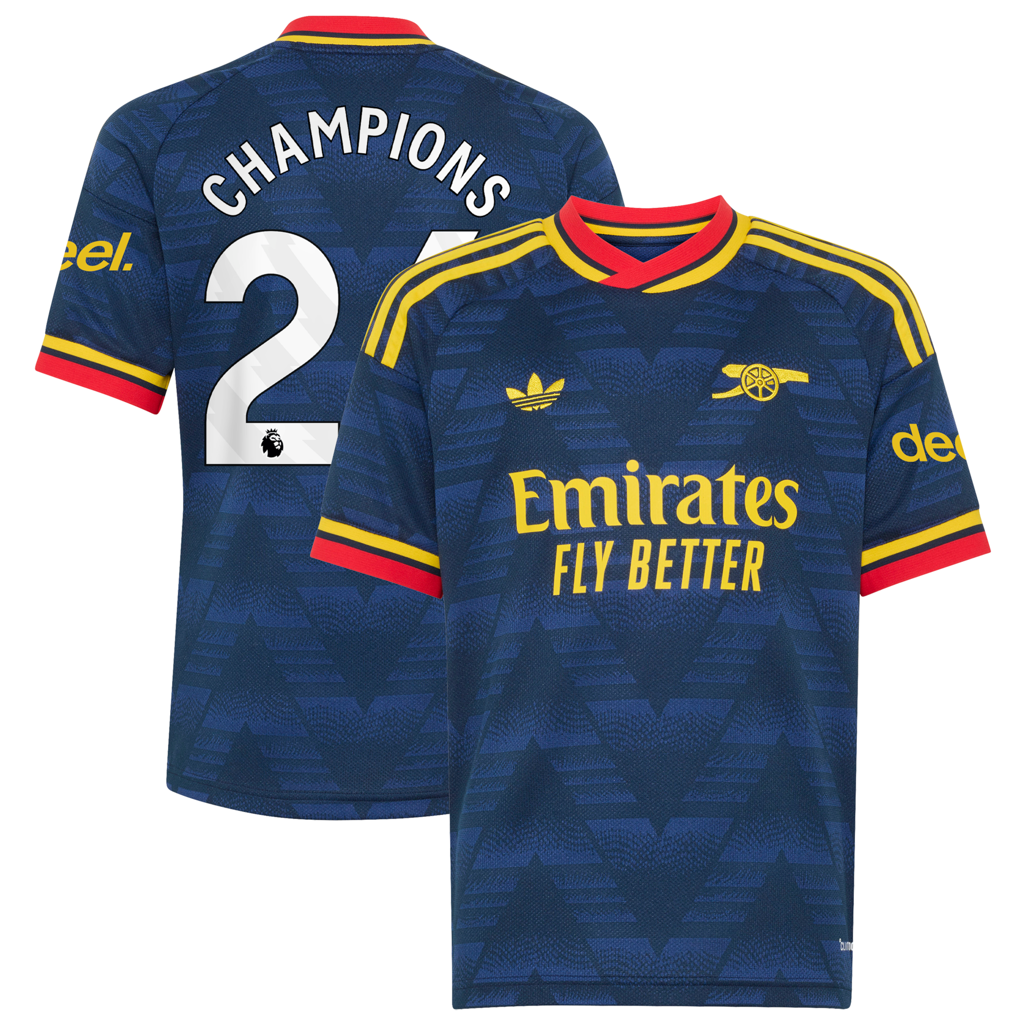 Arsenal adidas Away Shirt 2026-27 - Kids with Champions 26 printing