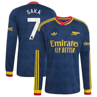 Arsenal adidas Away Shirt 2026-27 - Long Sleeve with Saka 7 printing