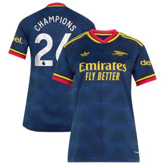 Arsenal adidas Away Shirt 2026-27 - Womens with Champions 26 printing