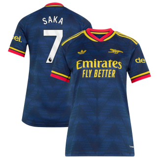 Arsenal adidas Away Shirt 2026-27 - Womens with Saka 7 printing