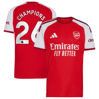 Arsenal adidas Home Authentic Shirt 2026-27 with Champions 26 printing