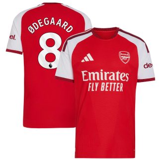 Arsenal adidas Home Authentic Shirt 2026-27 with Ødegaard 8 printing