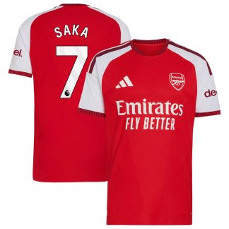 Arsenal adidas Home Authentic Shirt 2026-27 with Saka 7 printing