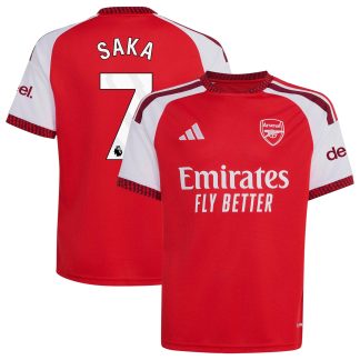 Arsenal adidas Home Shirt 2026-27 - Kids with Saka 7 printing