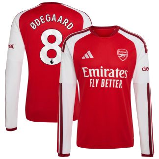 Arsenal adidas Home Shirt 2026-27 - Long Sleeve with Ødegaard 8 printing