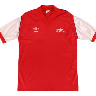 1982-84 Arsenal Umbro Home Shirt L - Arsenal / Very Good / Large