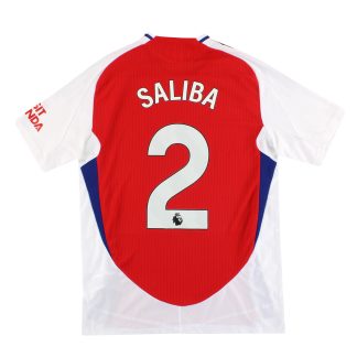 2024-25 Arsenal adidas Authentic Home Shirt Saliba #2 M - Arsenal / Excellent / Medium