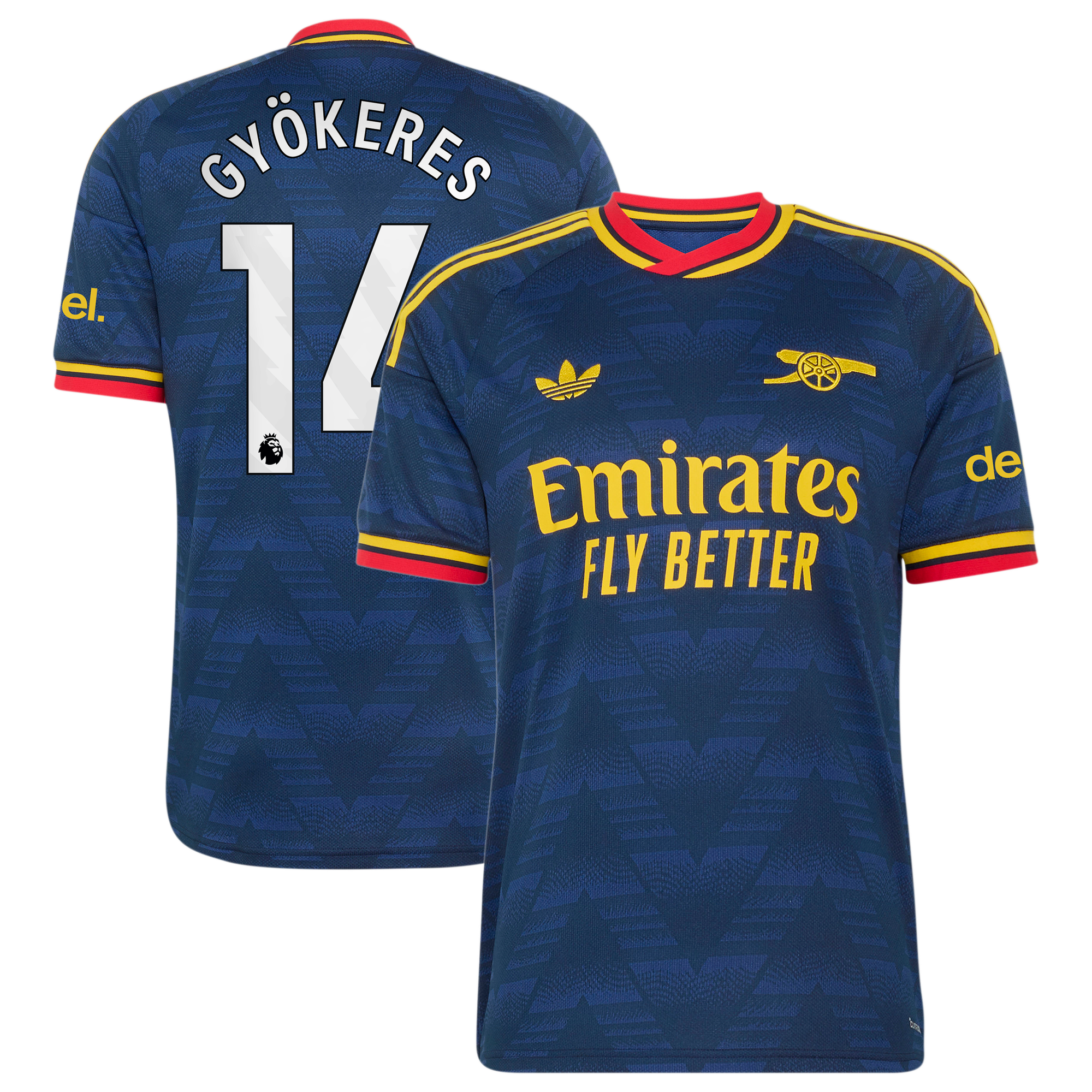 Arsenal adidas Away Shirt 2026-27 with Gyökeres 14 printing