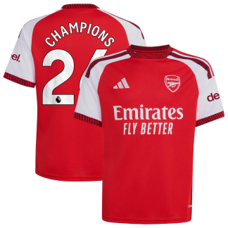 Arsenal adidas Home Shirt 2026-27 - Kids with Champions 26 printing