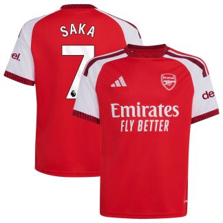 Arsenal adidas Home Shirt 2026-27 - Kids with Saka 7 printing
