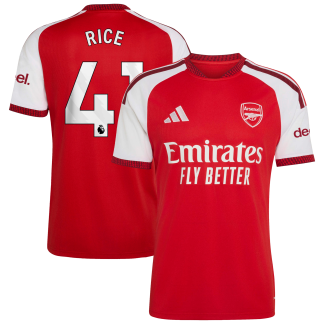 Arsenal adidas Home Shirt 2026-27 with Rice 41 printing