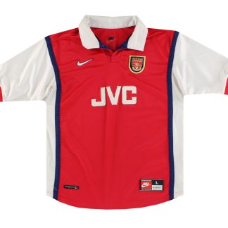 1998-99 Arsenal Nike Home Shirt L.Boys - Arsenal / Good / Large Boys