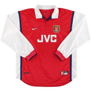 1998-99 Arsenal Nike Home Shirt L/S - Arsenal / Excellent / XL