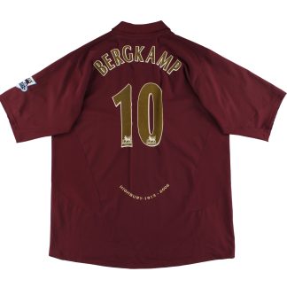 2005-06 Arsenal Highbury Nike Home Shirt Bergkamp #10 XXL - Arsenal / Excellent / XXL