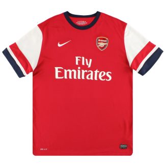 2012-14 Arsenal Nike Home Shirt L - Arsenal / Very Good / Large