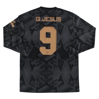 2022-23 Arsenal adidas Away Shirt G. Jesus #9 L/S *Mint* M - Arsenal / Mint / Medium