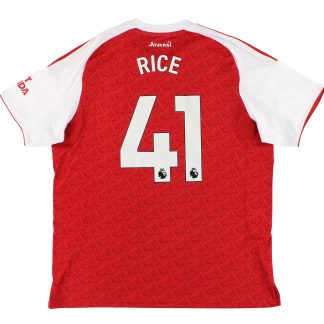 2025-26 Arsenal adidas Home Shirt Rice #41 XXL - Arsenal / XXL / XXL