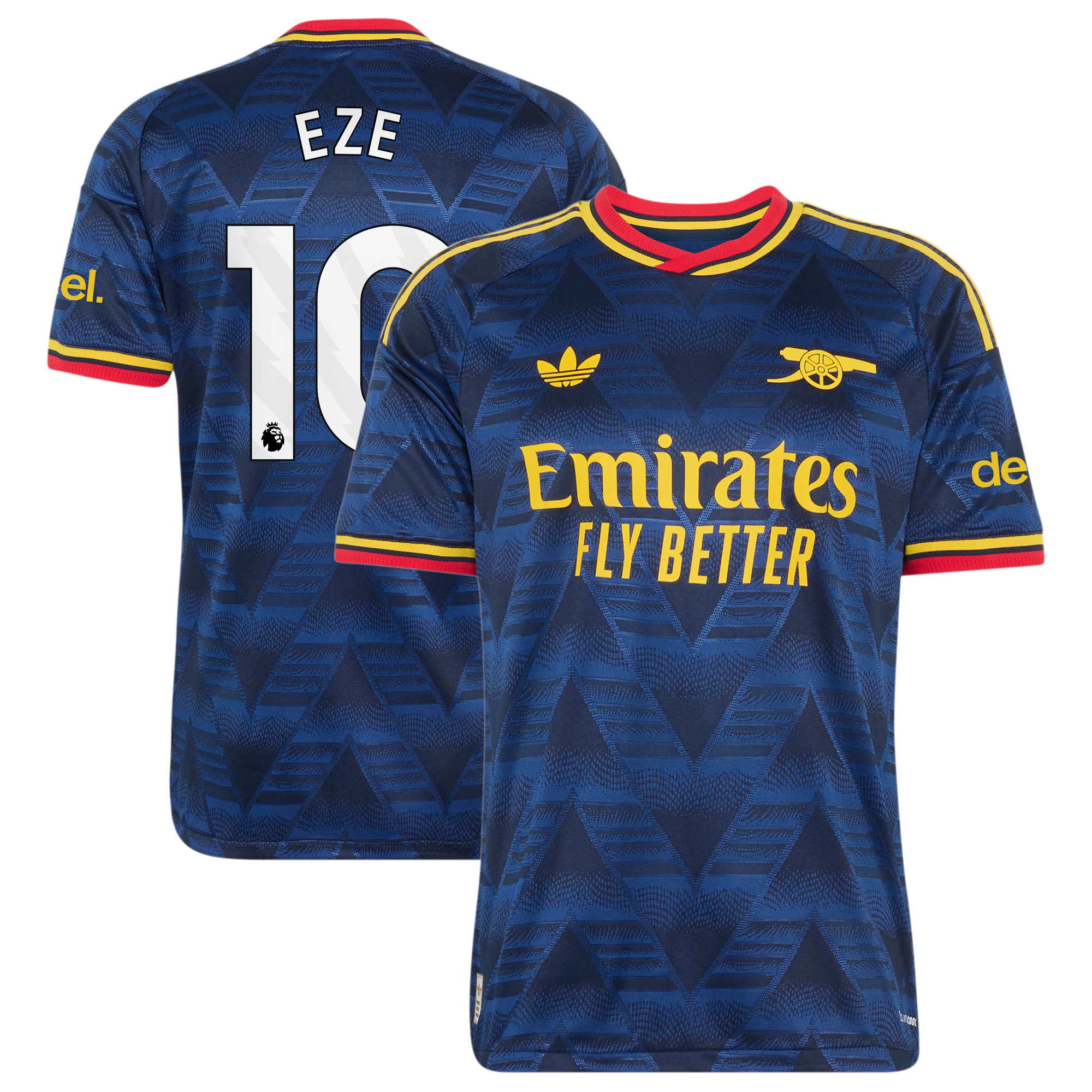Arsenal adidas Away Authentic Shirt 2026-27 with Eze 10 printing