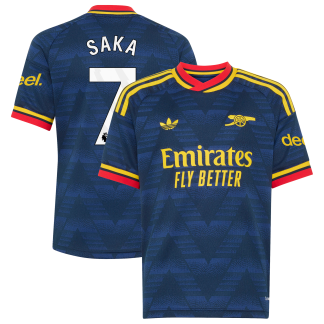 Arsenal adidas Away Shirt 2026-27 - Kids with Saka 7 printing