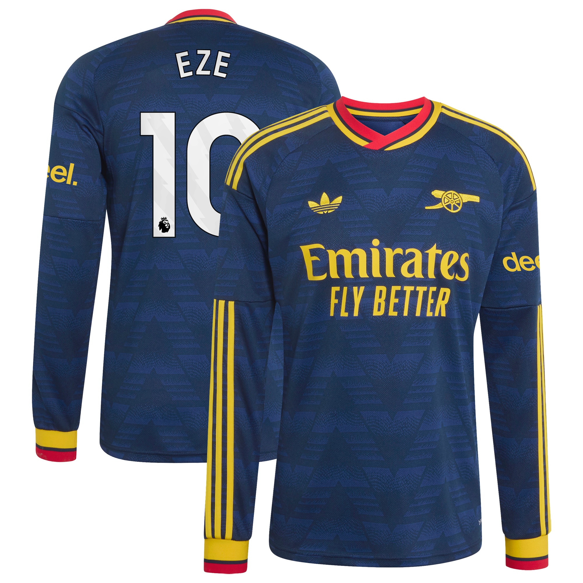 Arsenal adidas Away Shirt 2026-27 - Long Sleeve with Eze 10 printing