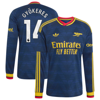 Arsenal adidas Away Shirt 2026-27 - Long Sleeve with Gyökeres 14 printing