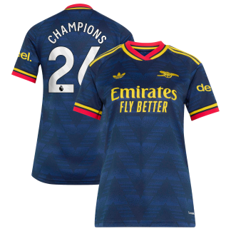 Arsenal adidas Away Shirt 2026-27 - Womens with Champions 26 printing