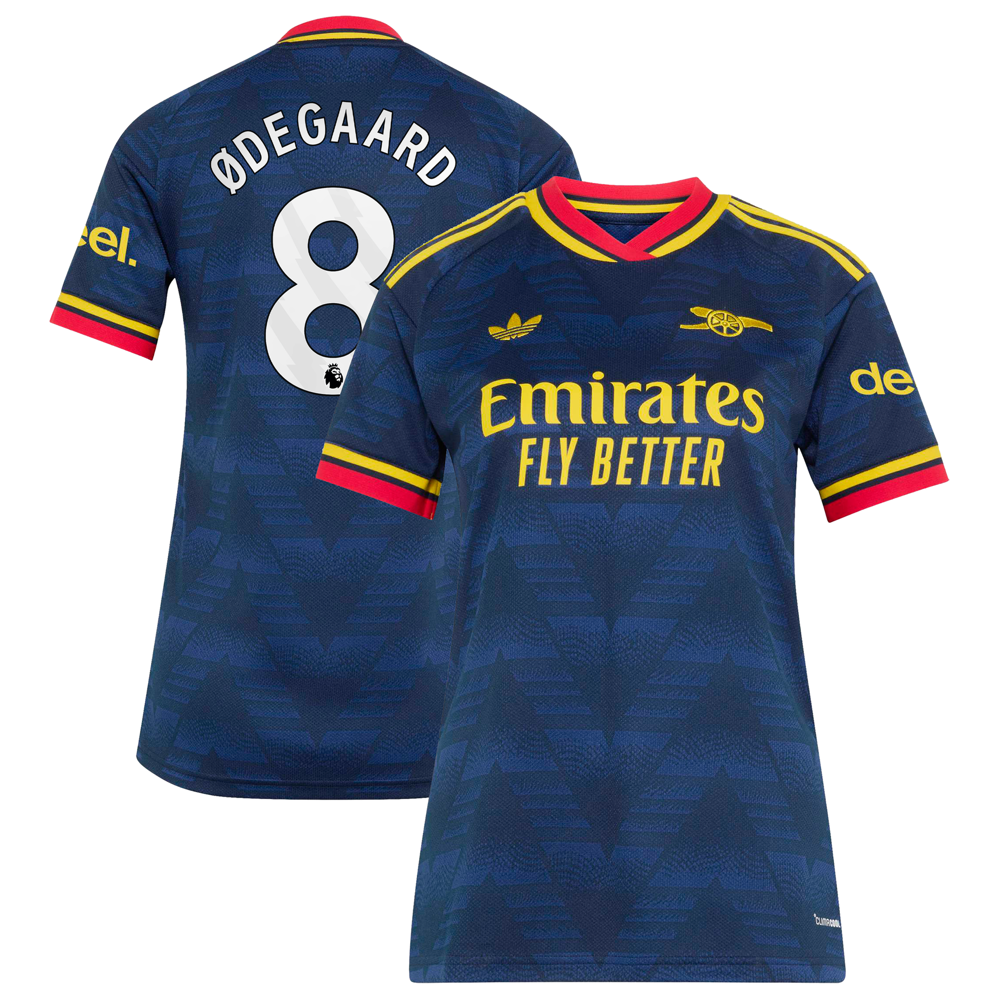 Arsenal adidas Away Shirt 2026-27 - Womens with Ødegaard 8 printing