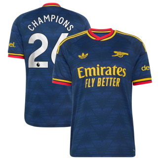 Arsenal adidas Away Shirt 2026-27 with Champions 26 printing