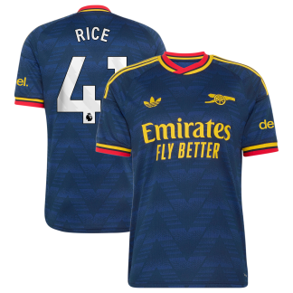 Arsenal adidas Away Shirt 2026-27 with Rice 41 printing