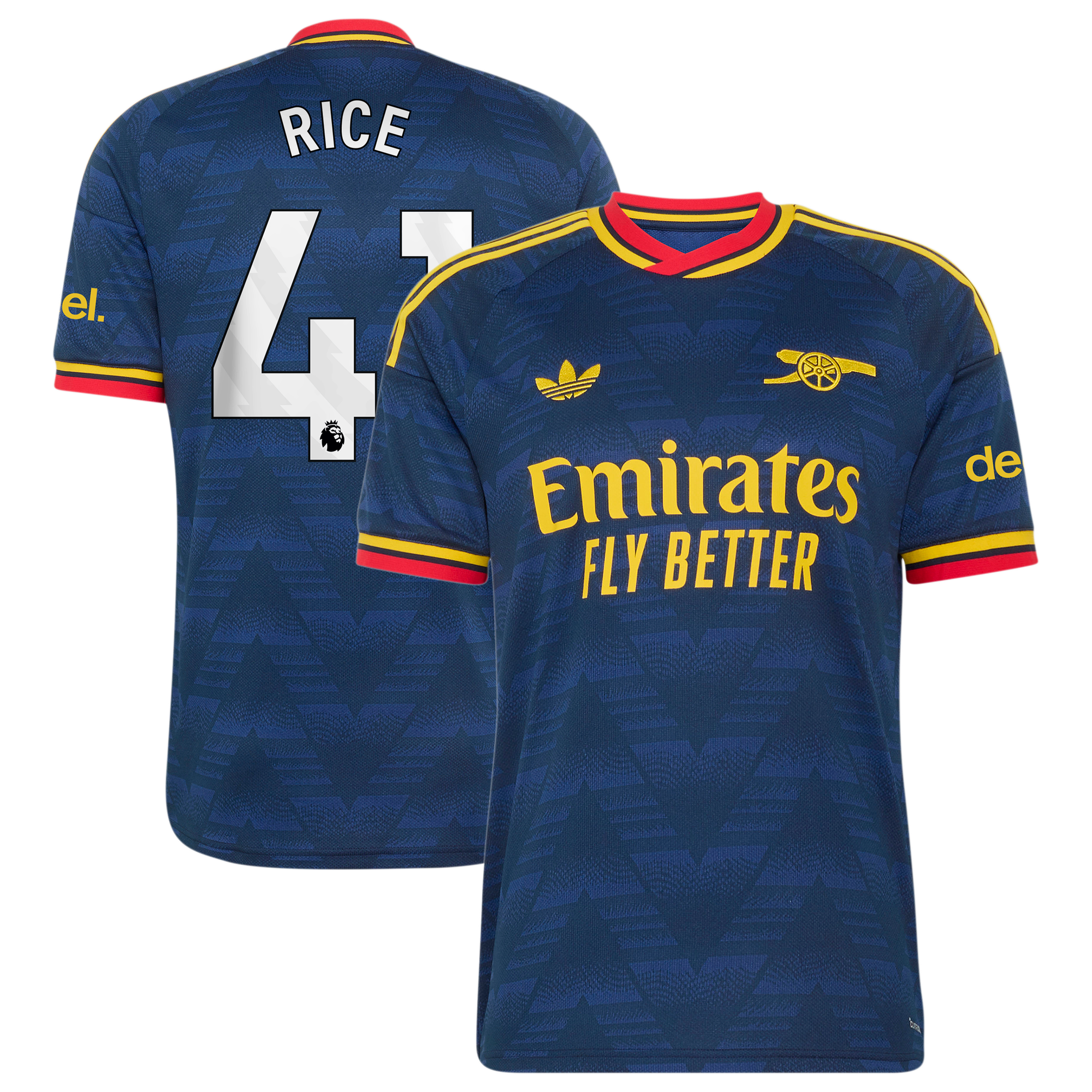 Arsenal adidas Away Shirt 2026-27 with Rice 41 printing