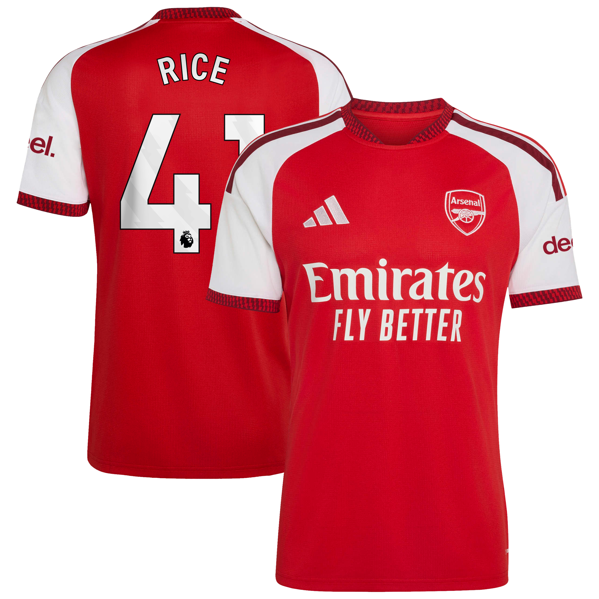 Arsenal adidas Home Shirt 2026-27 with Rice 41 printing